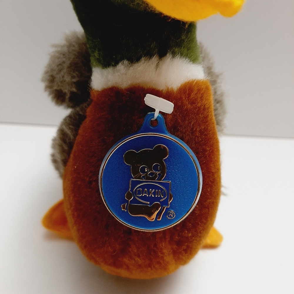 ๐ Vintage 1982 Dakin Mallard Duck Soft Doll Kids Plush Retro Vtg Realistic Toy - Picture 7 of 14